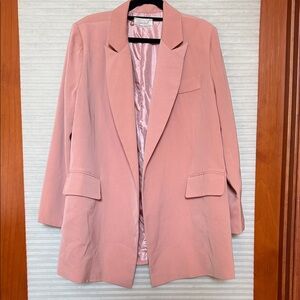 Blush Pink Longline Blazer by Espirit